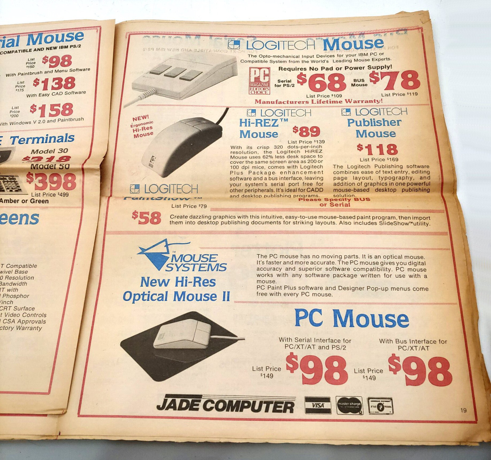 Spring 1989 Jade Computer Catalog (As-Is)