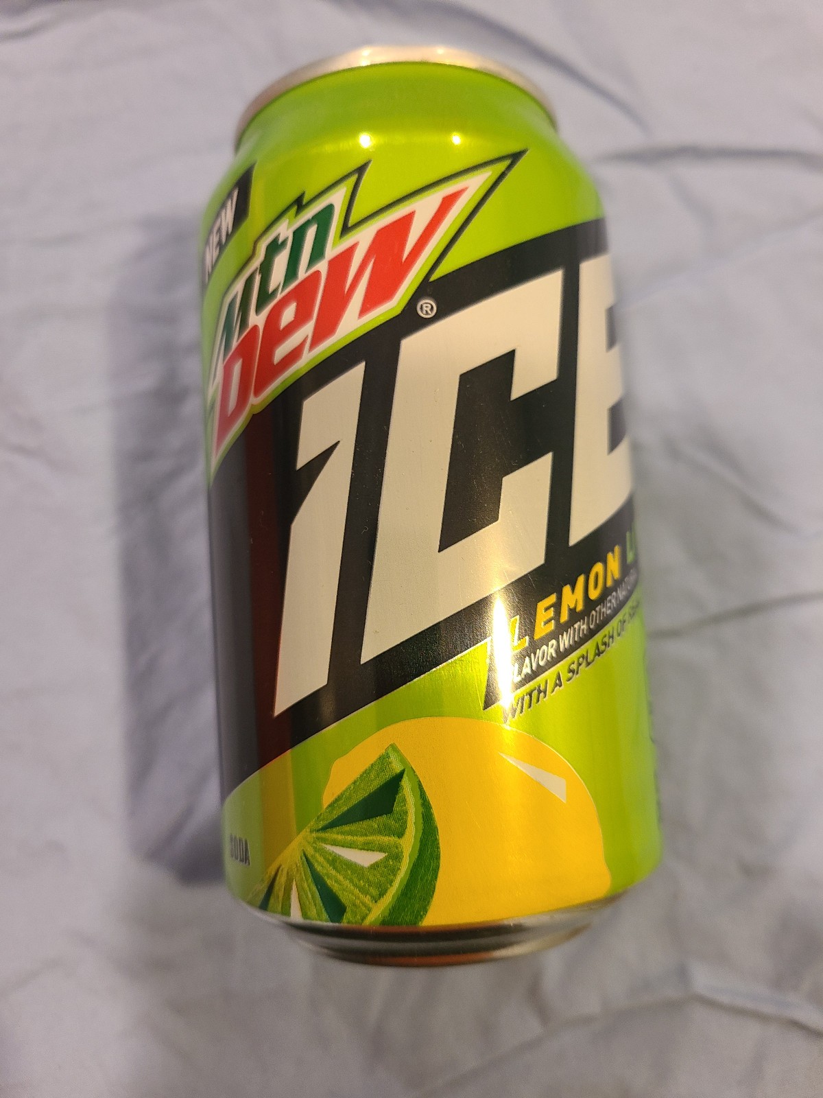 2018 MOUNTAIN DEW ICE Lemon Lime flavor FULL can Original First Edition Mtn Dew