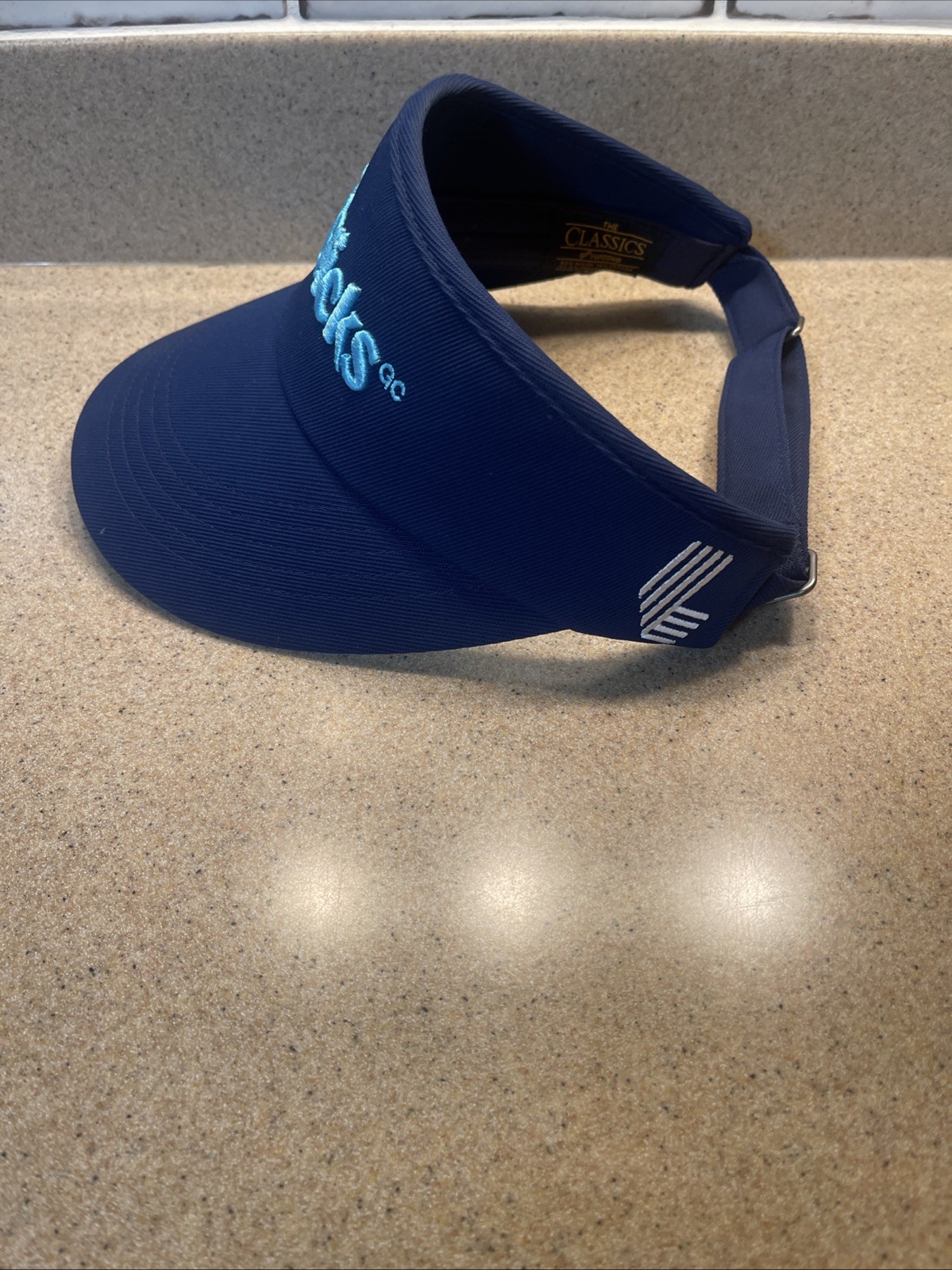 Yupoong Majesticks Golf Visor Blue Adjustable
