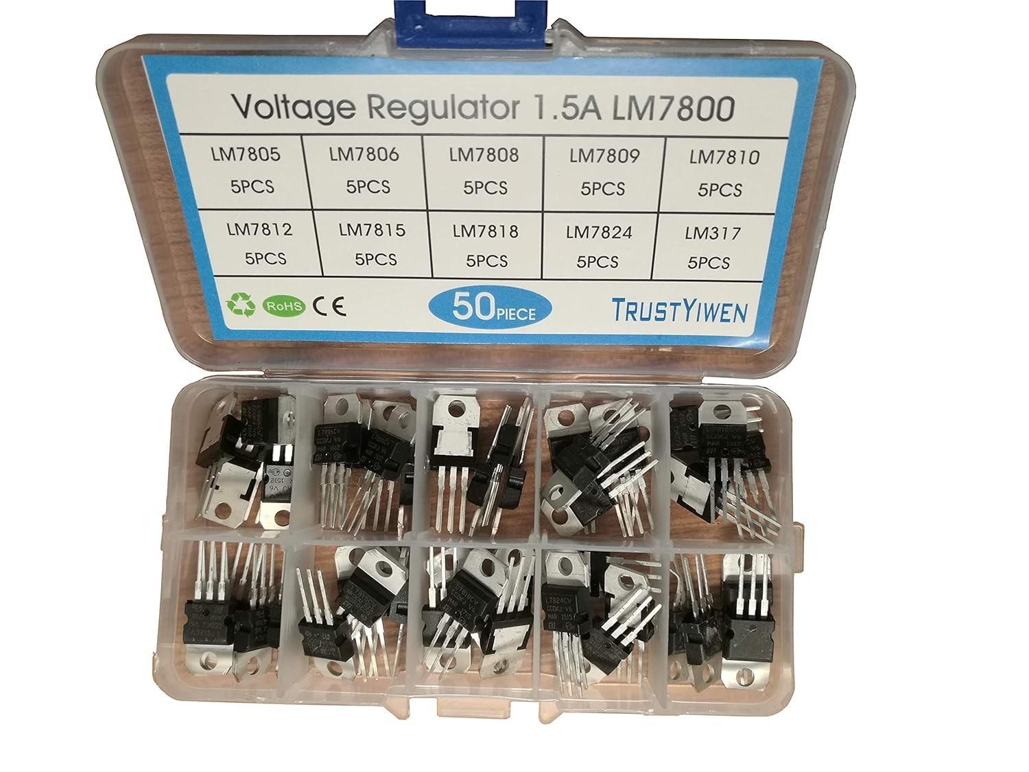 New 50 x LM7805 LM7806 LM7808 LM7809 LM7810 LM7812 LM7815 LM7818 LM7824...