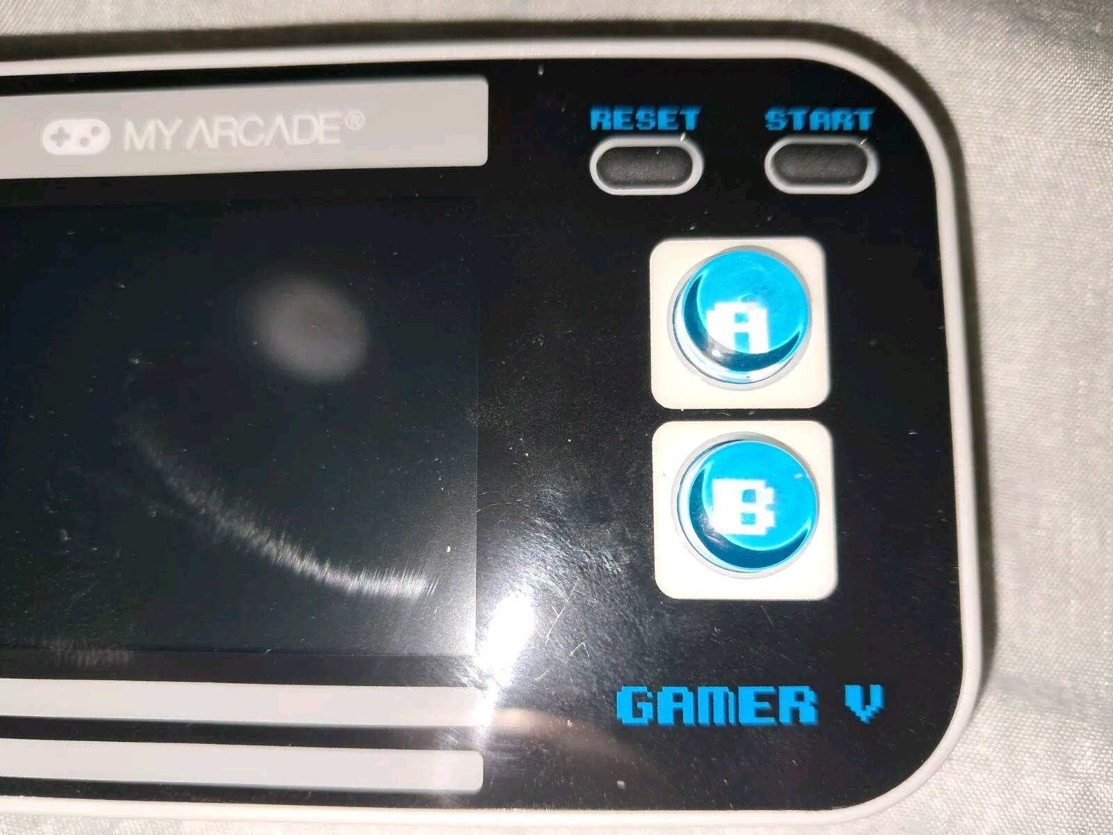 MY ARCADE Gamer V-Classic Blue Version Handheld System Tested Working 220 Games