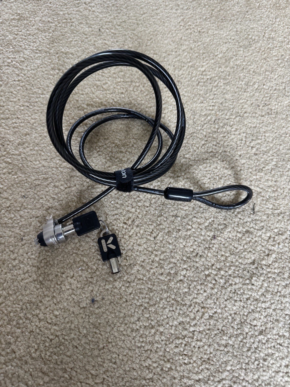 Kensington MicroSaver Security Cable Lock. New.