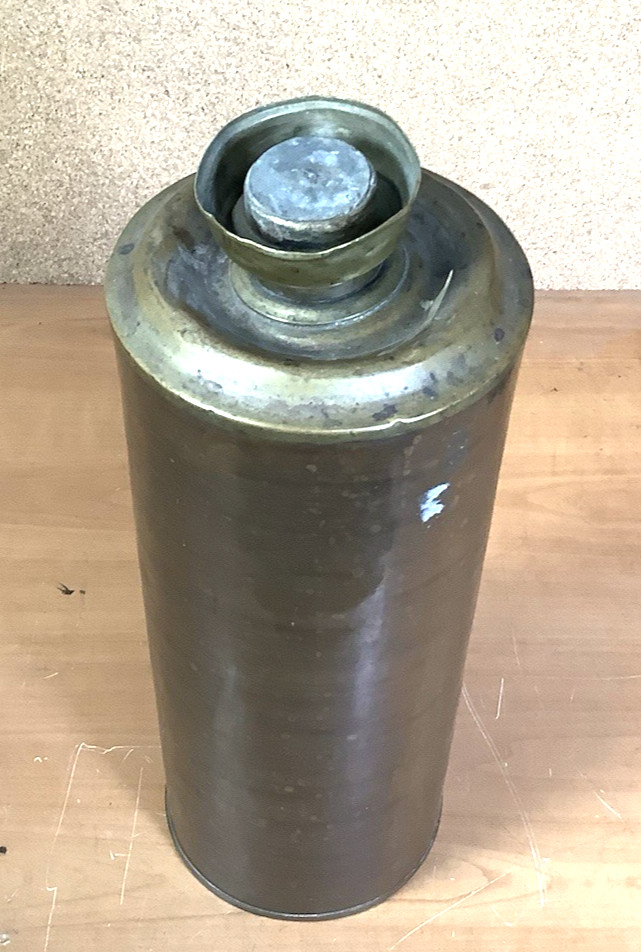Vintage Black Powder Keg ~ Double Wall Copper Thermo Flask ~ FREE SHIPPING
