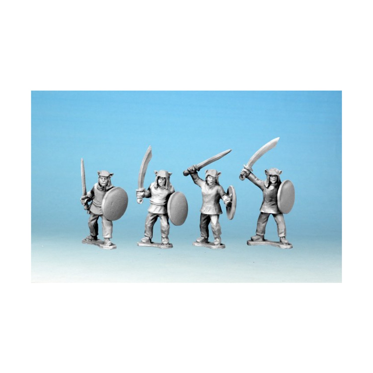Crusader Minis Historical Minis 28mm Tiger Men w/Swords & Shields Pack New