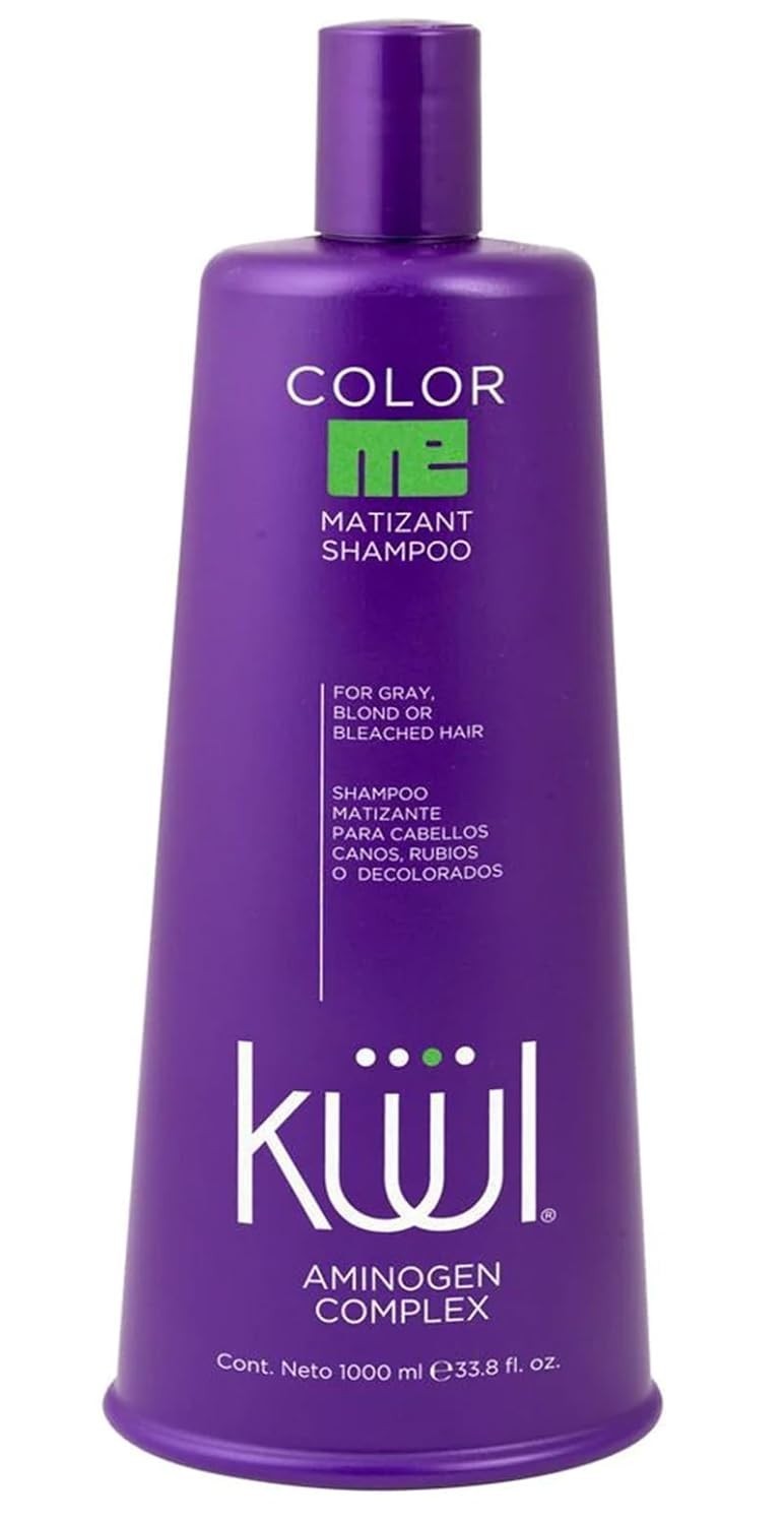 Kuul Color Me Matizant Shampoo for Gray Blond Bleached Hair Jumbo 33.8 FL 1 Litr