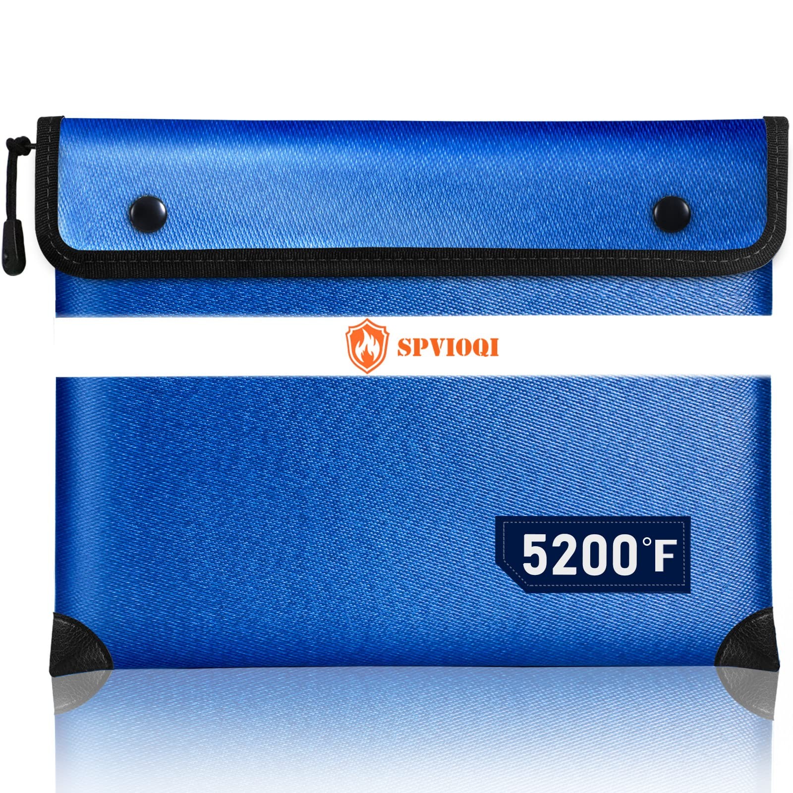 Upgraded Fireproof Document Bag  5200F Heat Insulated, 14.2"x11" Fireproof Mo...