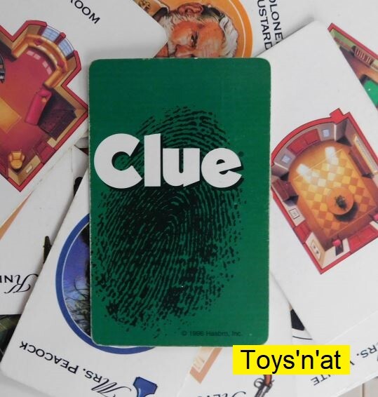 Replacement Clue Game Card (ONE CARD, Choice) - 1998 (Round or Square Corners)