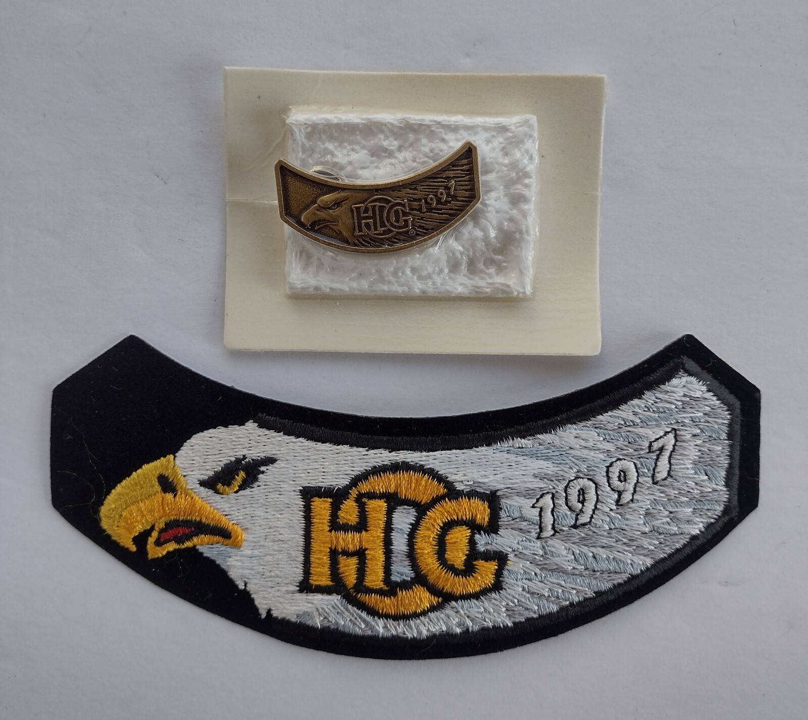 1997 Harley-Davidson HOG (Harley Owners Group) Rocker Patch And Pin