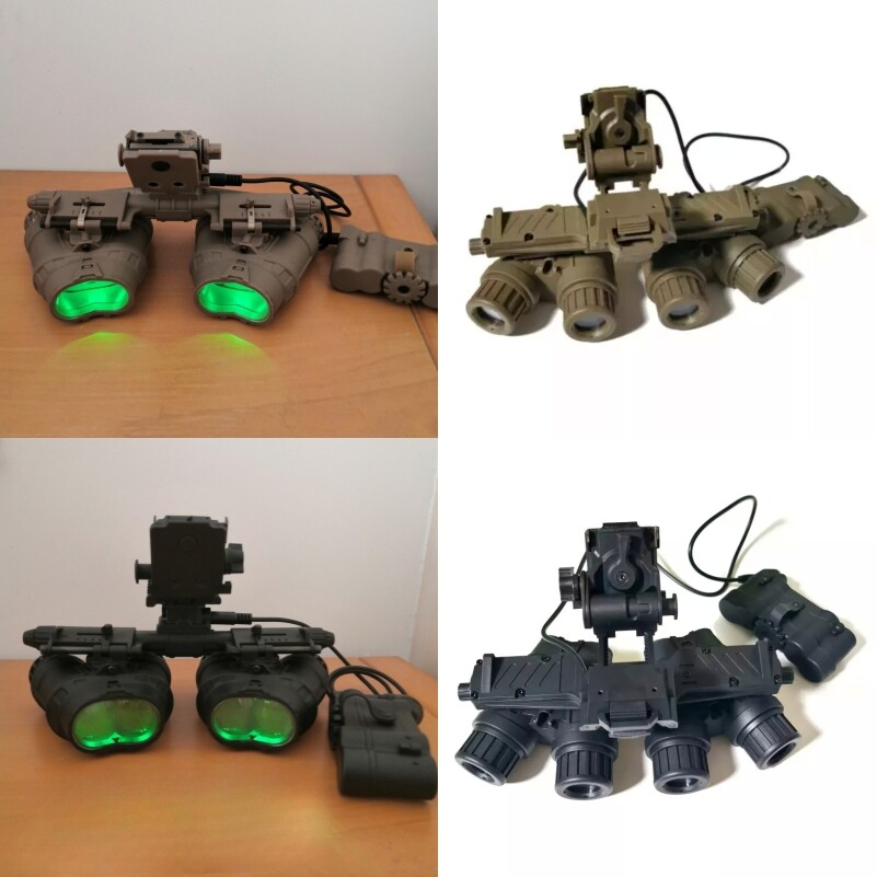 FMA Tactical Dummy NVG GPNVG18 Night Vision Goggles w/Helmet Mount for Cosplay