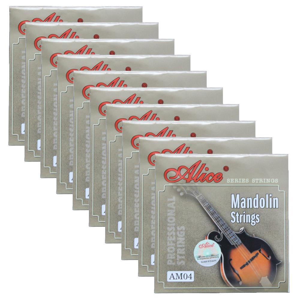 10Sets Alice Mandolin Strings Coated Copper Alloy Wound EADG  8 Strings Set AM04