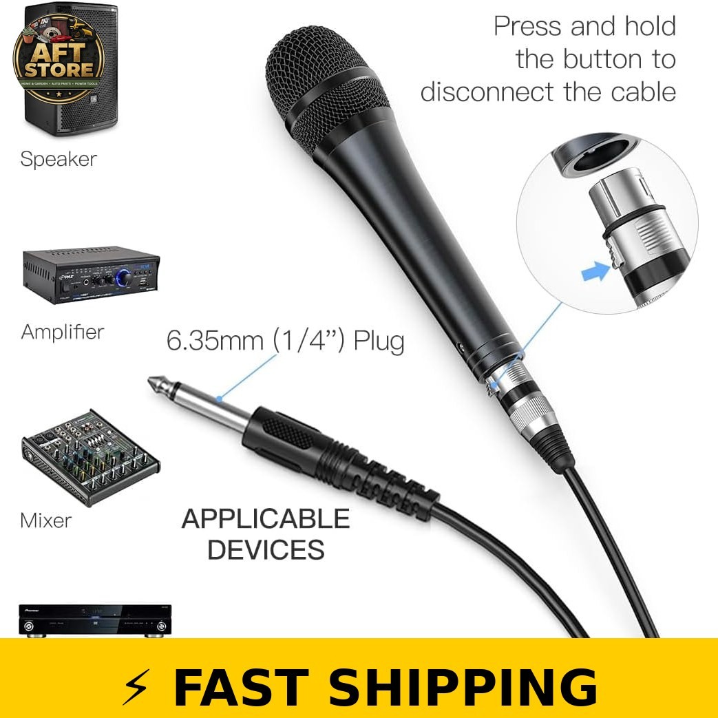 FIFINE K6 Wired Karaoke Microphone with 14.8ft Cable