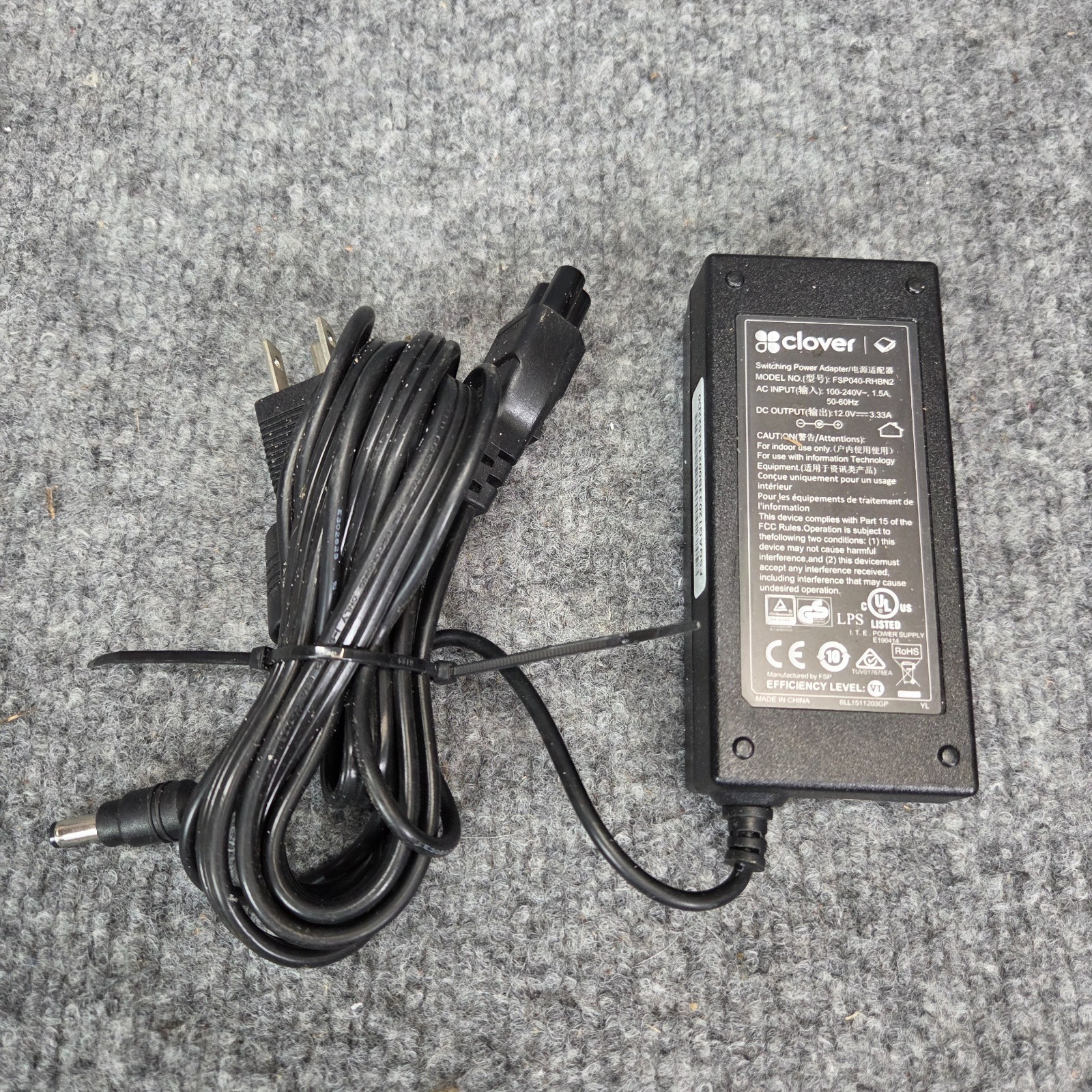 Clover Flex and Clover Mini Power Supply Cable Adapter with Cord FSP040-RHBN2