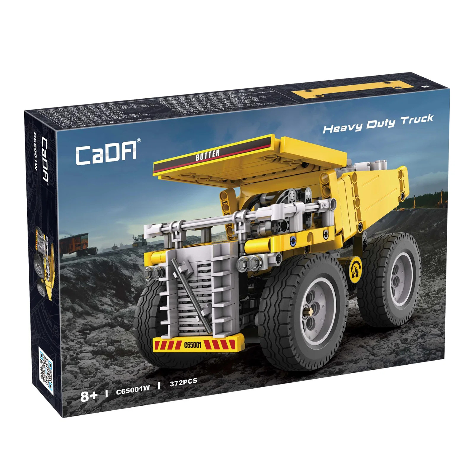 CaDA Mining Truck Building Set - 372 Pcs Construction Vehicle Toy for Kids