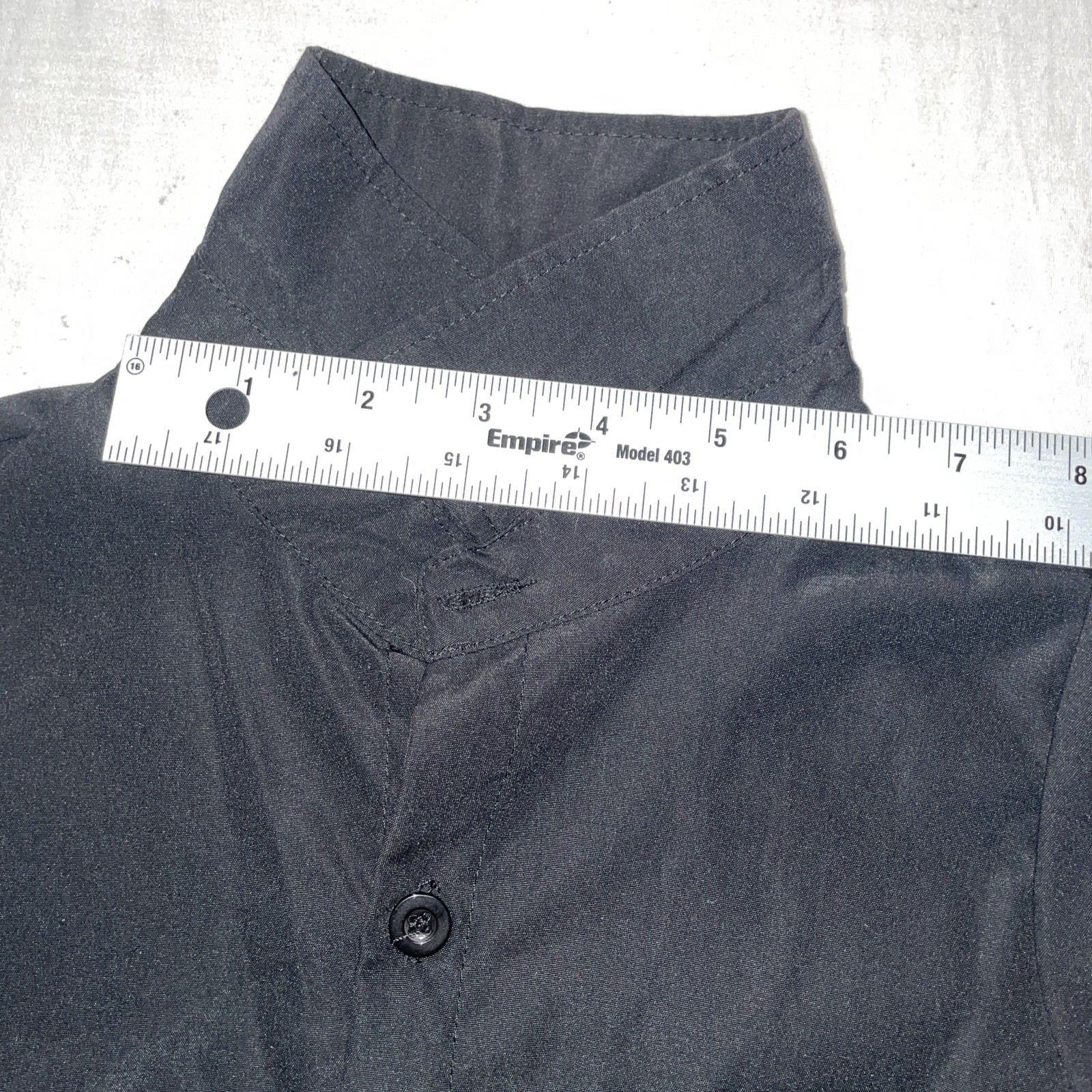 Solid Black Boy Button Up Top