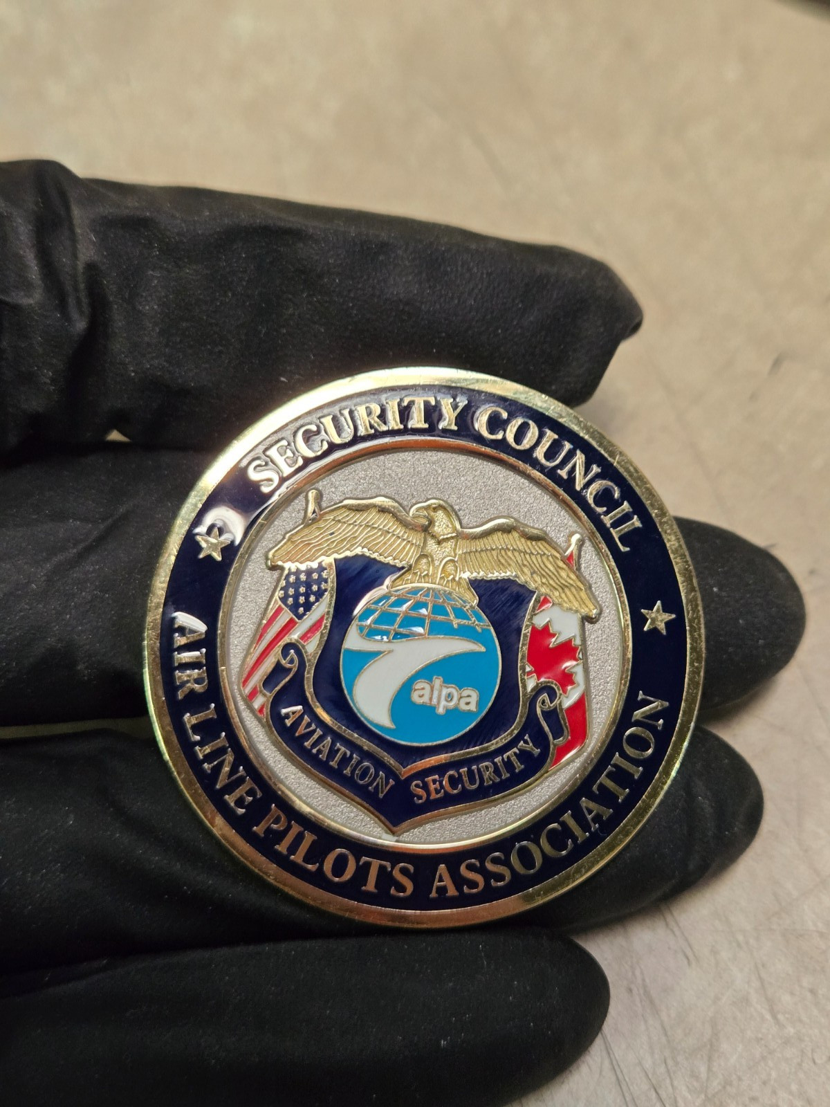 Air Line Pilots Association Security Council Challenge Coin
