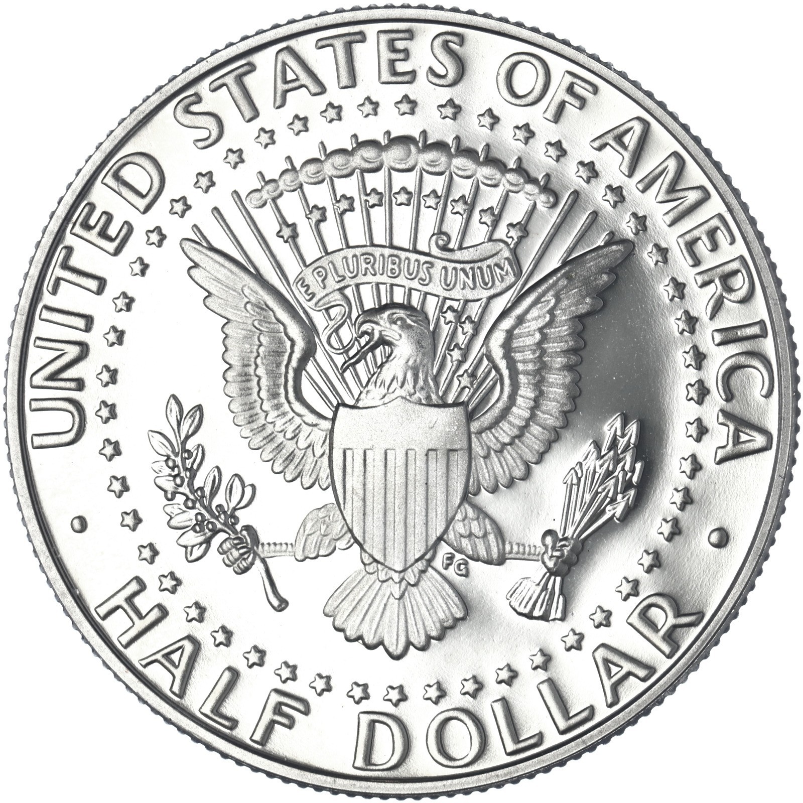 1999 S Kennedy Clad Half Dollar Uncirculated Proof Coin