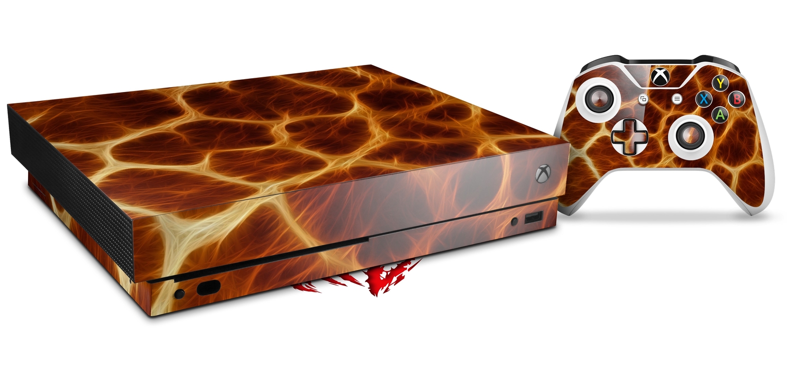 Skin Set for XBOX One X Fractal Fur Giraffe