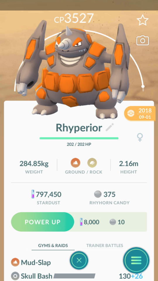 Pokemon Trade GO - Rhyperior 2017/2018 for Lucky Trade Guaranteed