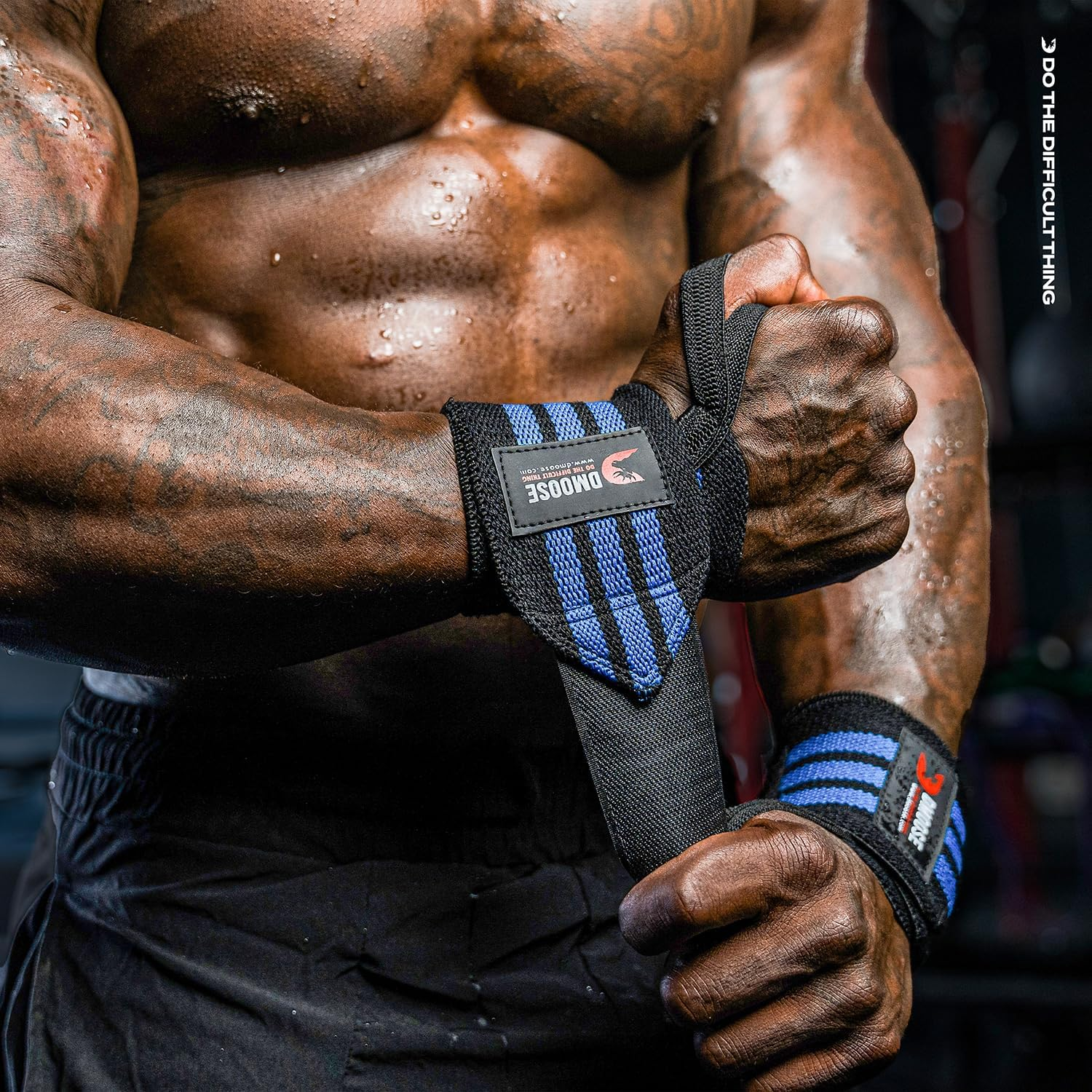 Wrist Wraps (IPL Approved), Avoid Injury and Maximize Grip with Thumb Loop, 18"