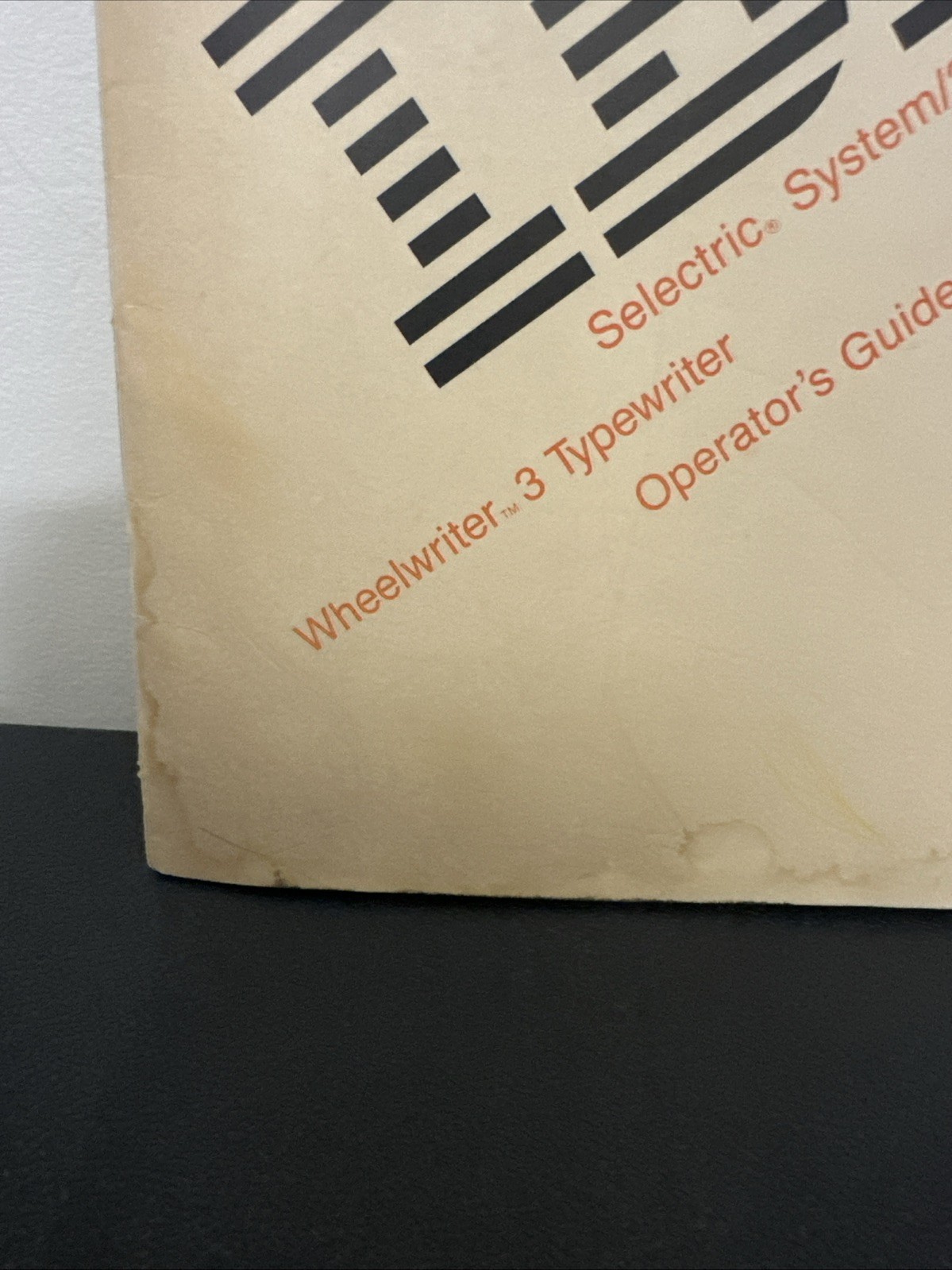IBM Selectric System 2000 Wheelwriter 3 Typewriter Operators Guide 1985