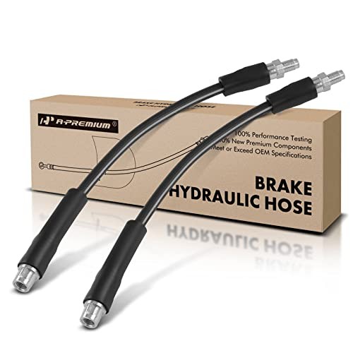 Front Driver and Passenger Outer Brake Hydraulic Hoses Compatible with Select