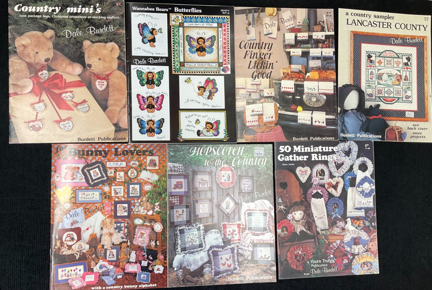 BURDETT CROSS STITCH BOOKLETS--MANY CHOICES