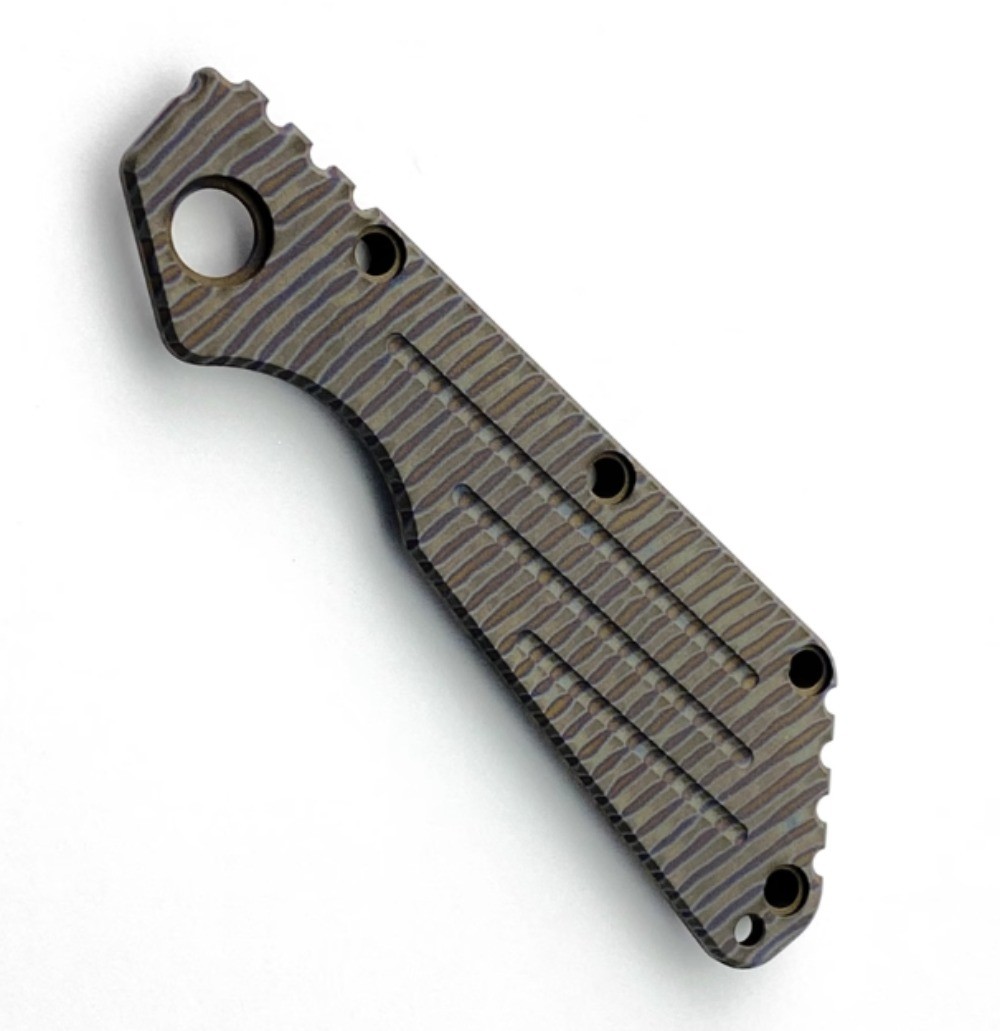 1 pc Custom MadeTitanium Alloy Handle Scale For Strider SMF New Version Knives