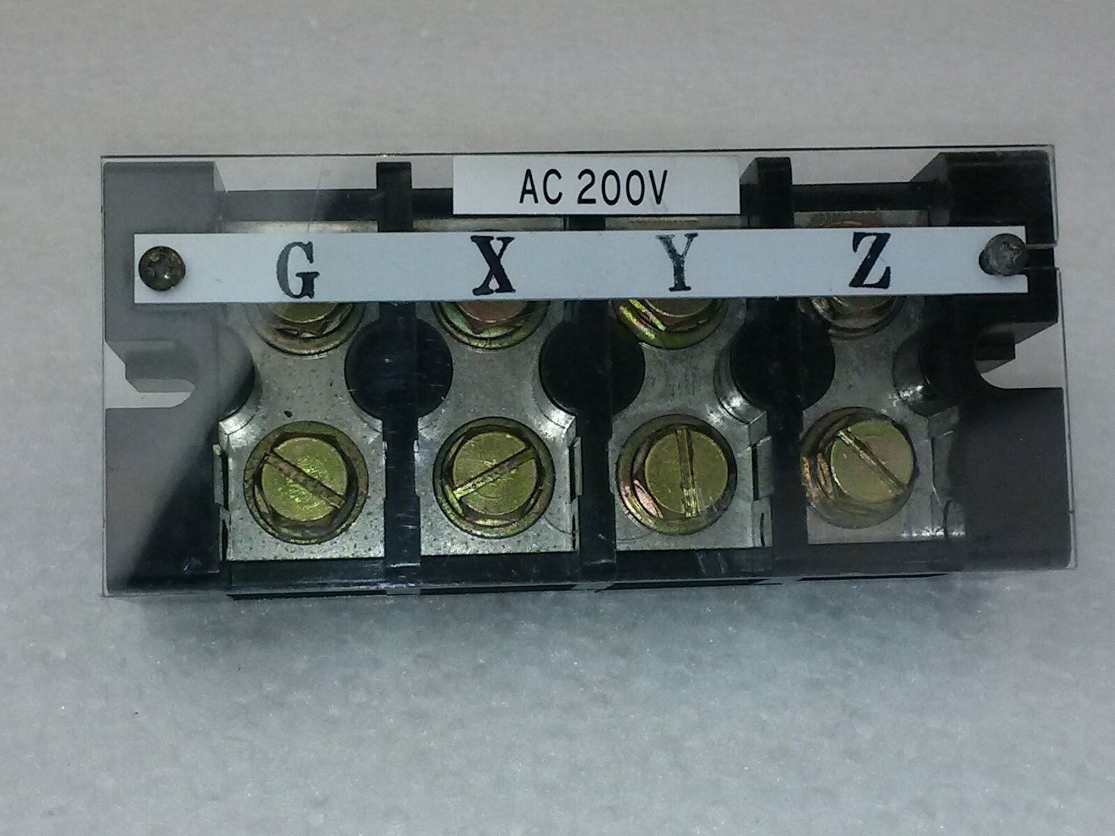 TEL Tokyo Electron Gas Box Terminal Block 4-Position, Used
