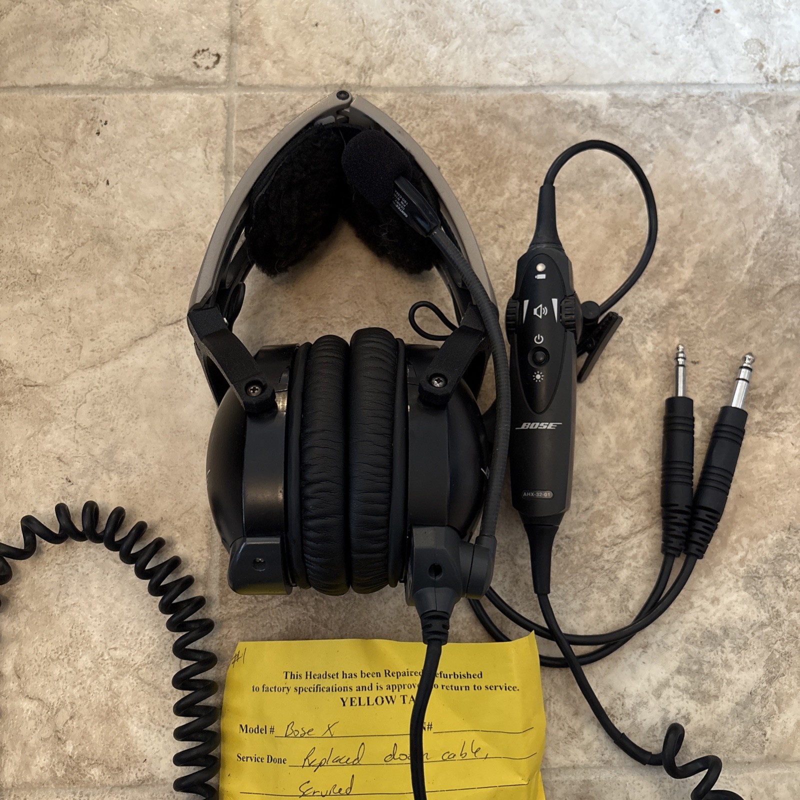 Bose X Aviation A10 Dual GA Plugs Headset AHX-32-01