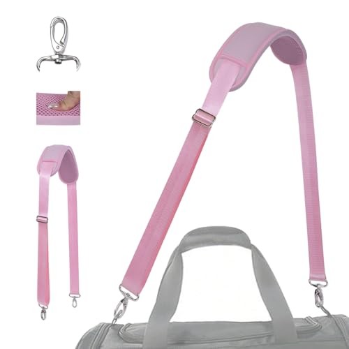 Shoulder Strap Universal Replacement Bag Strap with Removable shoulder pad Pink