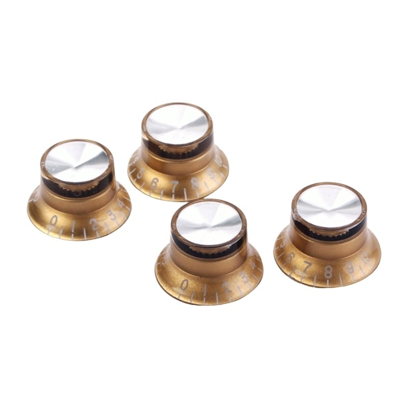 4pcs Electric Guitar Volumes Tone Knobs Plastic Electronic Control Knobs