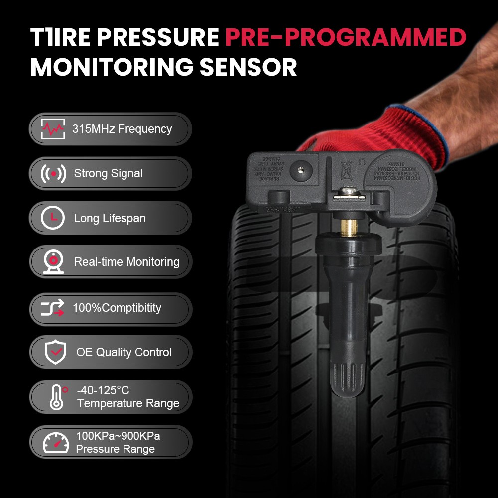 4pcs Pre-Programmed TPMS 13586335 Tire Pressure Sensor For Chevy GMC Cadillac