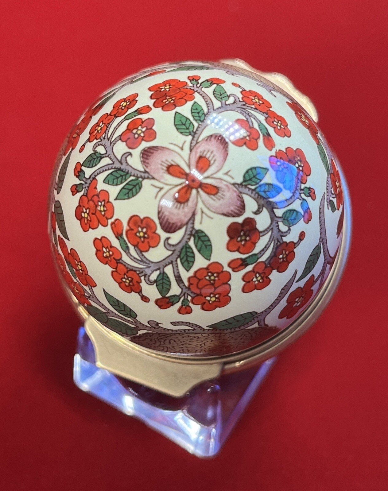 Halcyon Days Enamels Easter 1996 Egg Trinket Box