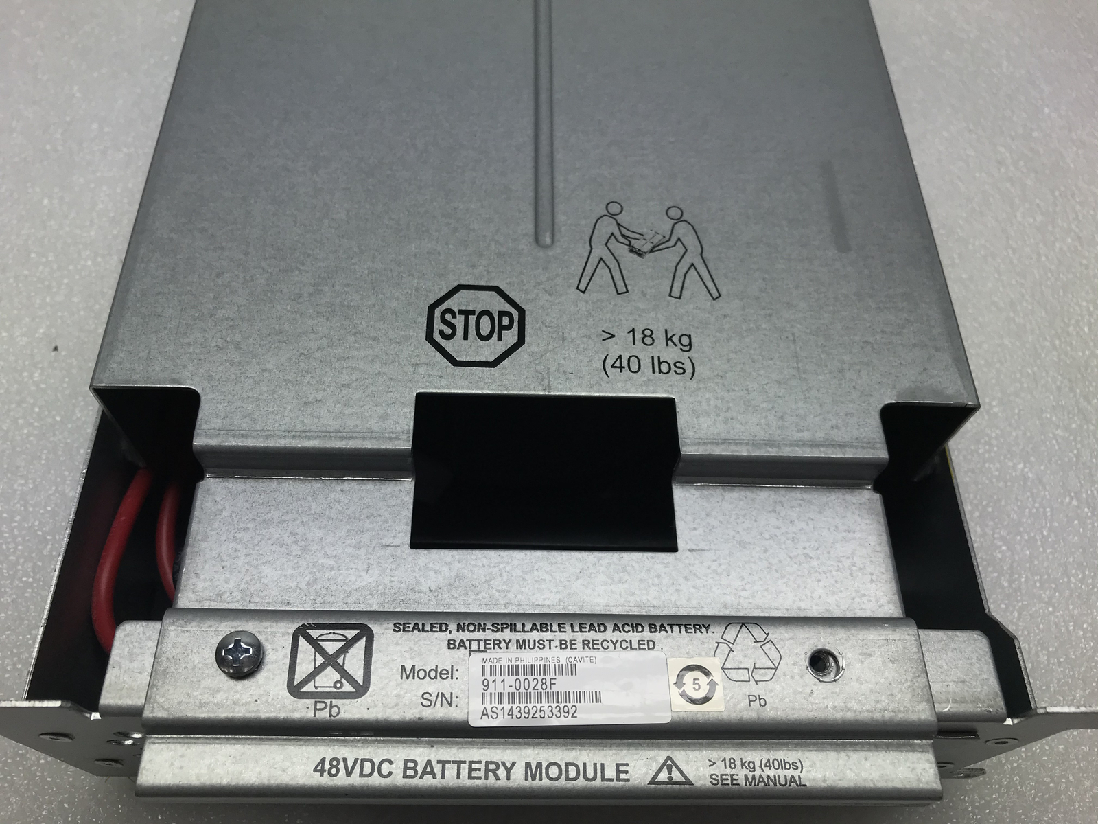 APC 911-0028F Smart UPS Battery Module W/Wire Harness (No Batteries) - PULLED