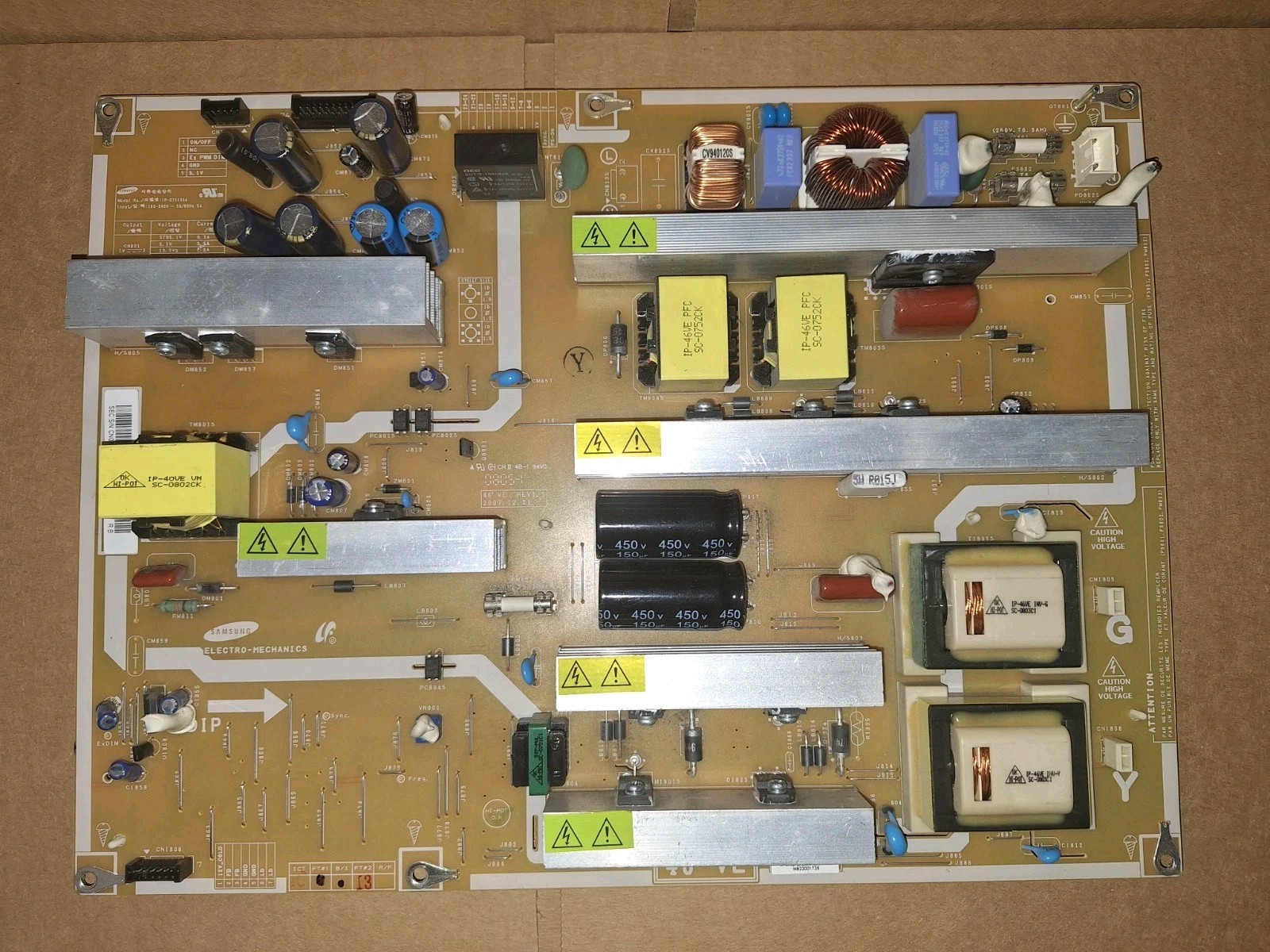 Tested! SAMSUNG Power Supply # BN44-00202A LN52A530P1FXZA,LN46A550P3FXZA