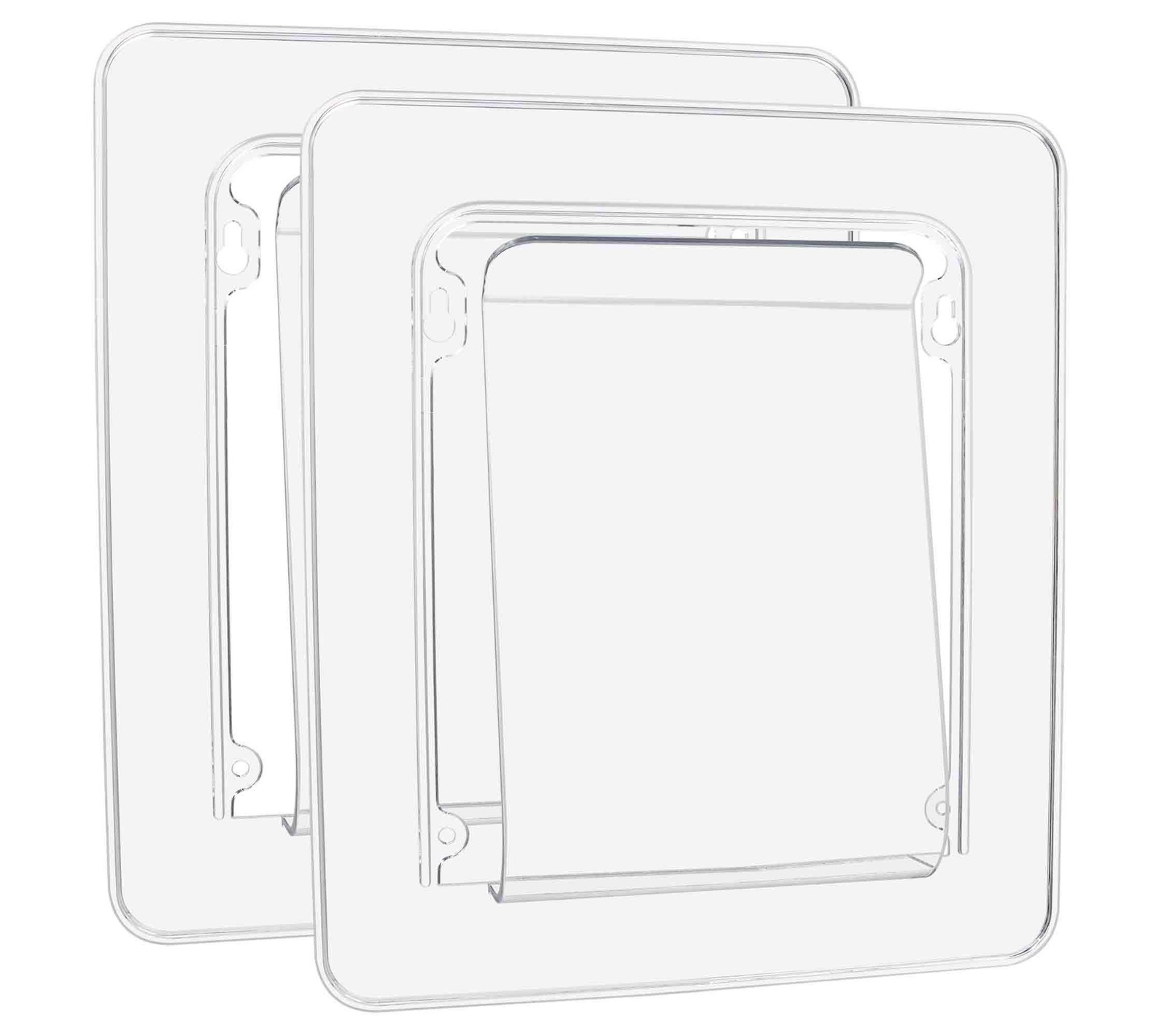 Deflect-o 65501 File/Chart Holder, 2 Packs 9 1/4"w x 10 5/8"h x 1.5"d, Clear