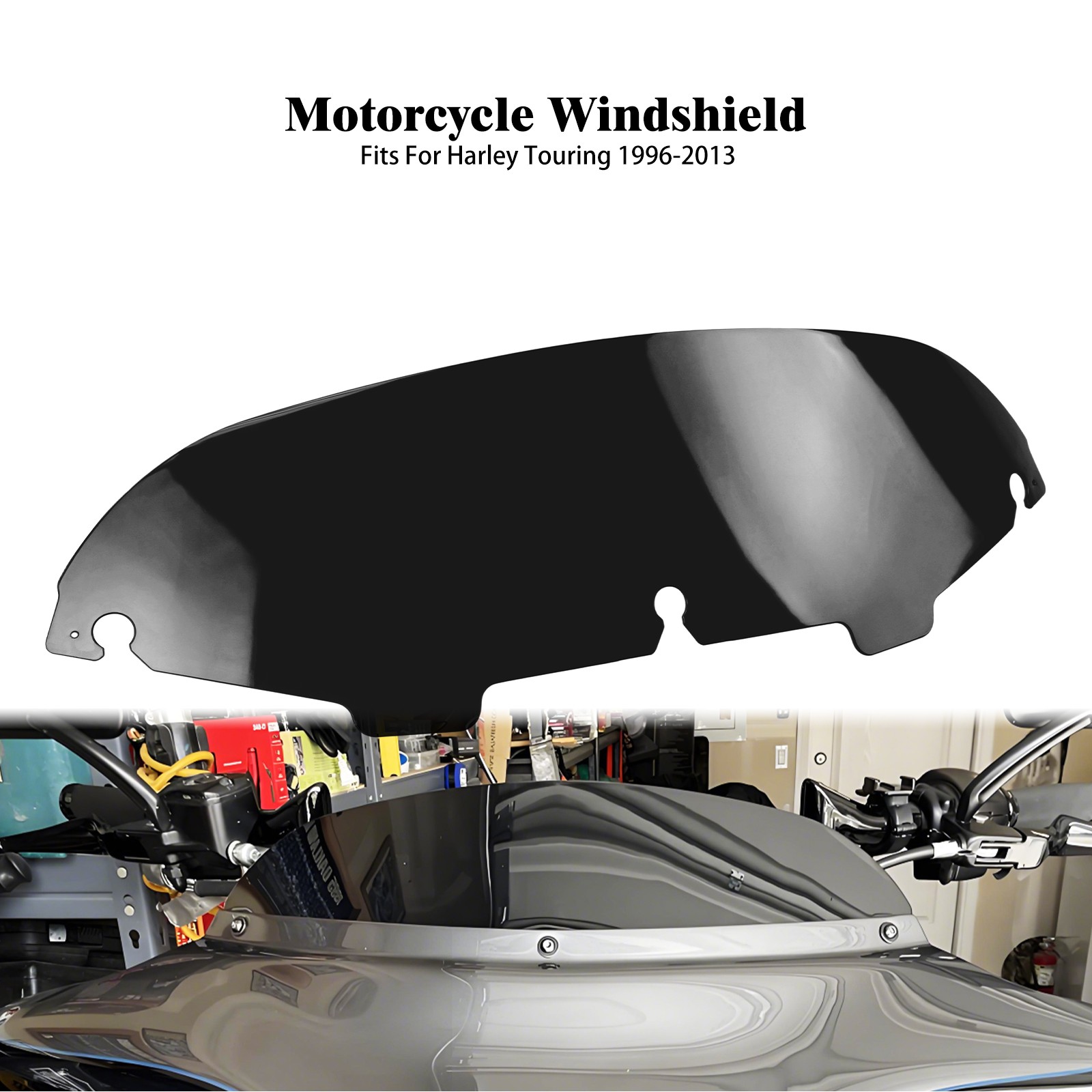 Motorcycle Fairing Windshield Windscreen For Harley Touring Electra Ultra 96-13