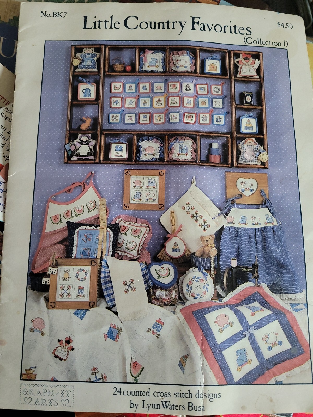 Graph-It Arts Bk 7 LITTLE COUNTRY FAVORITES Col. 1 Cross Stitch Pattern Leaflet