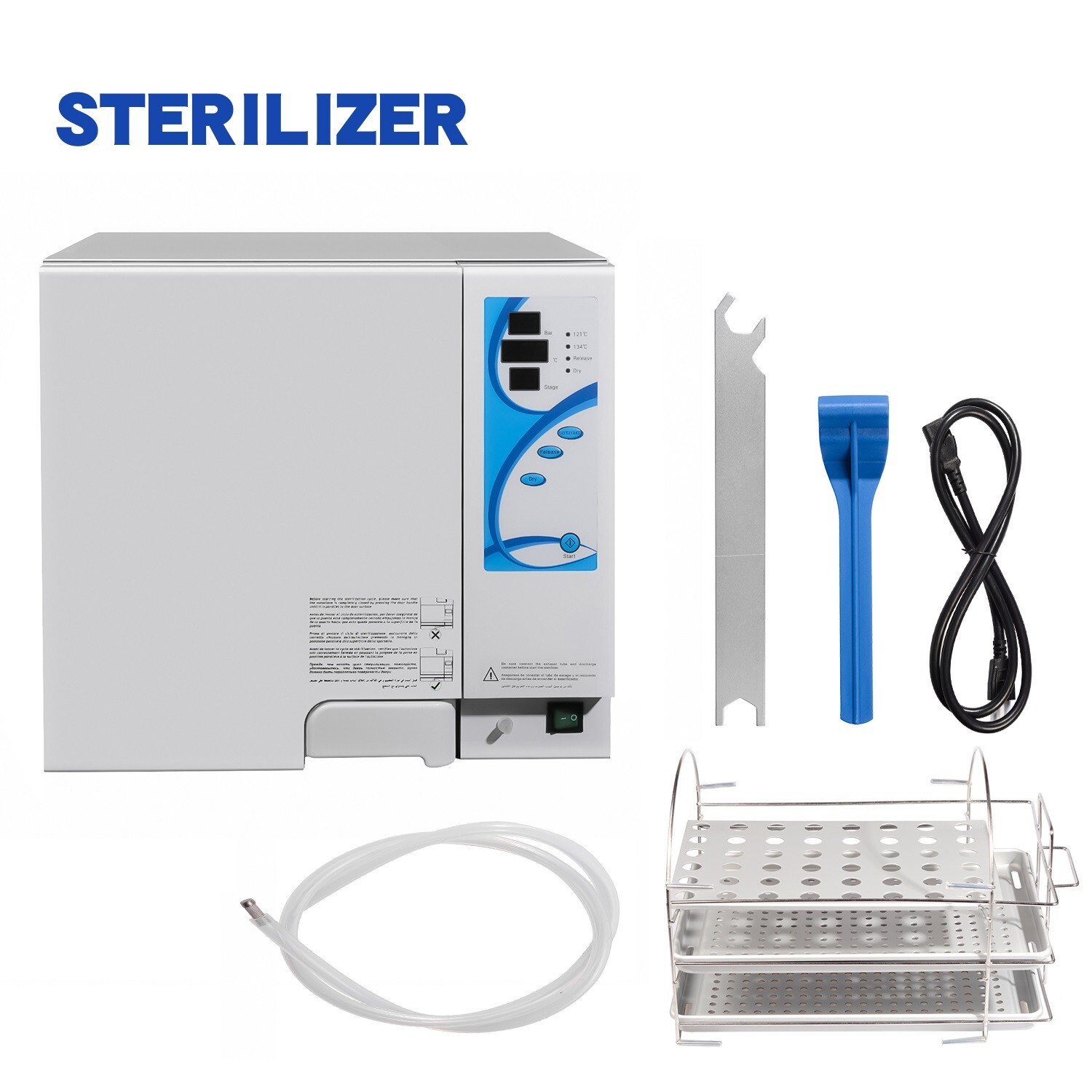 18L Dental Autoclave Steam Sterilizer with Drying Function Disinfection Unit US