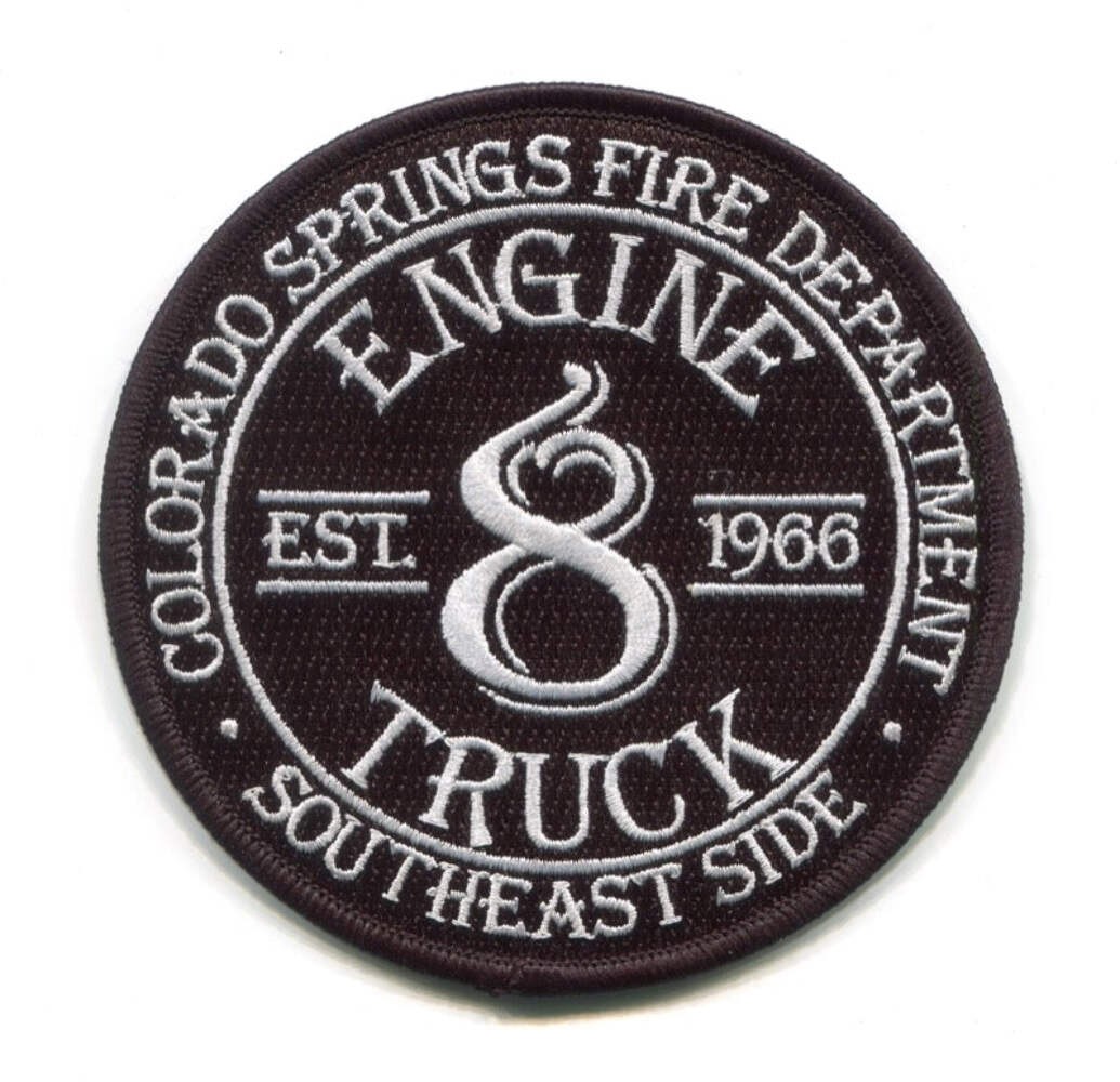 Colorado Springs Fire Department Station 8 Patch Colorado CO Engine Truck Compan