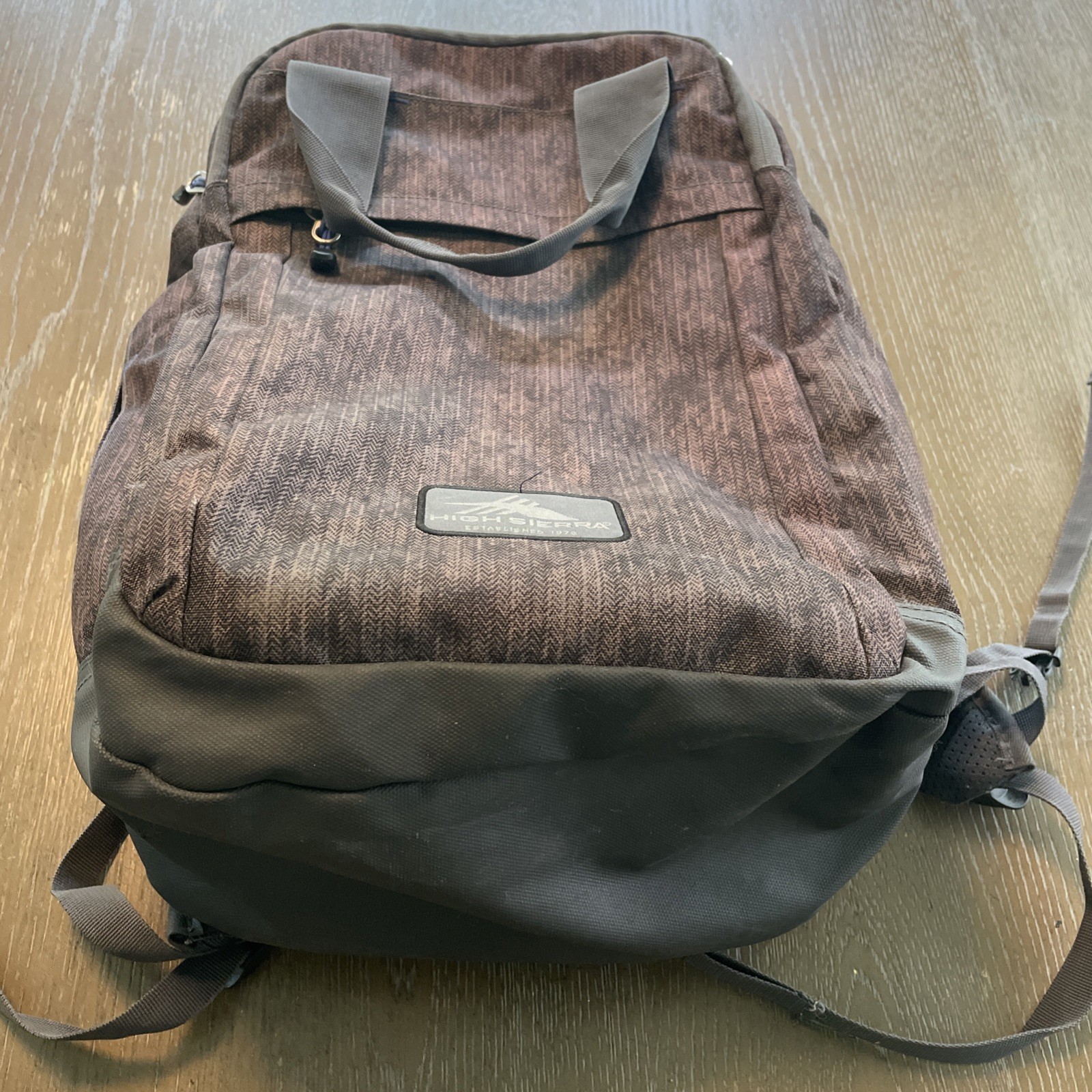 High Sierra Adjustable Backpack Grey, Black & Pink