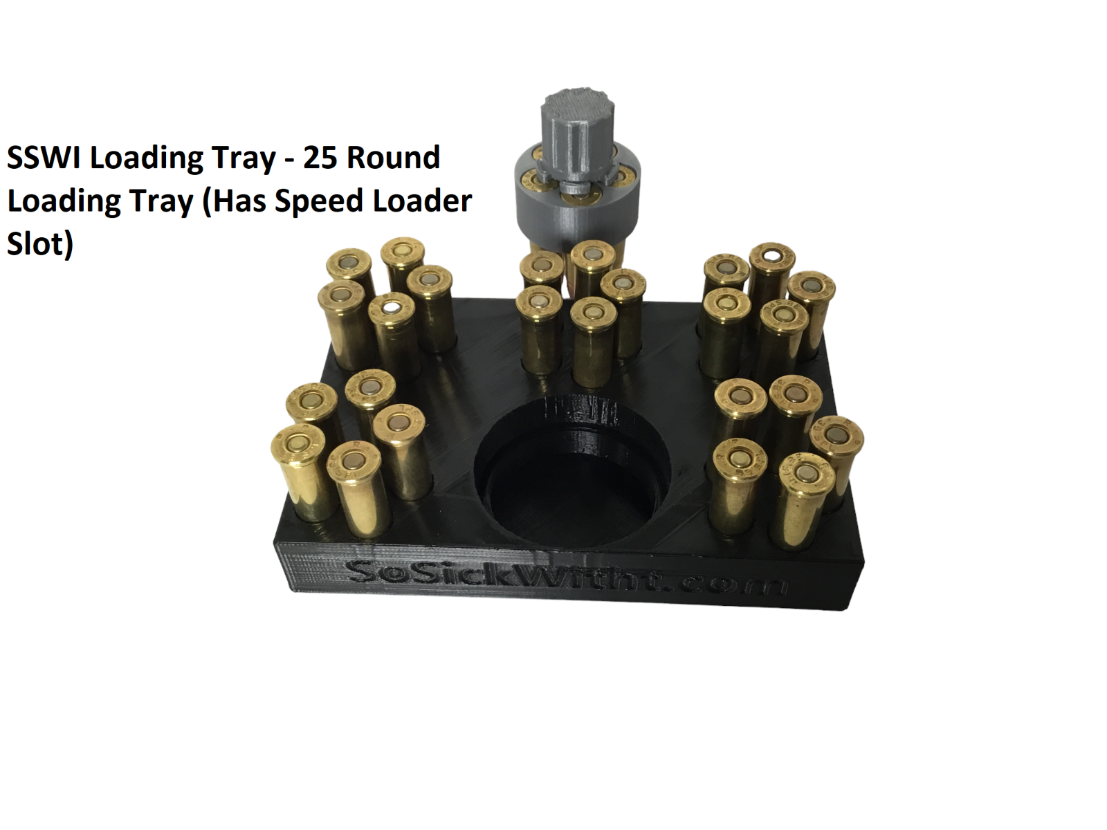 SSWI 357 38 Special 5 Shot Revolver Speed Loader, Loading Tray Carrying Case Kit