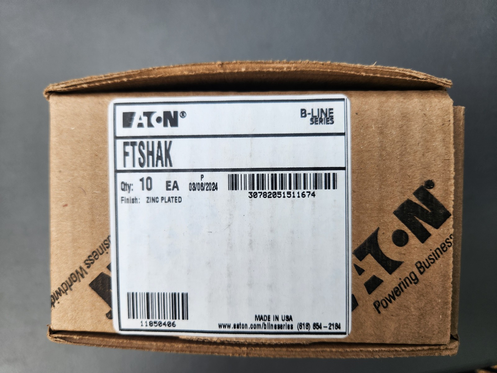 (10 Pack) Eaton B-Line FTSHAK Flex Tray Accessory Kit