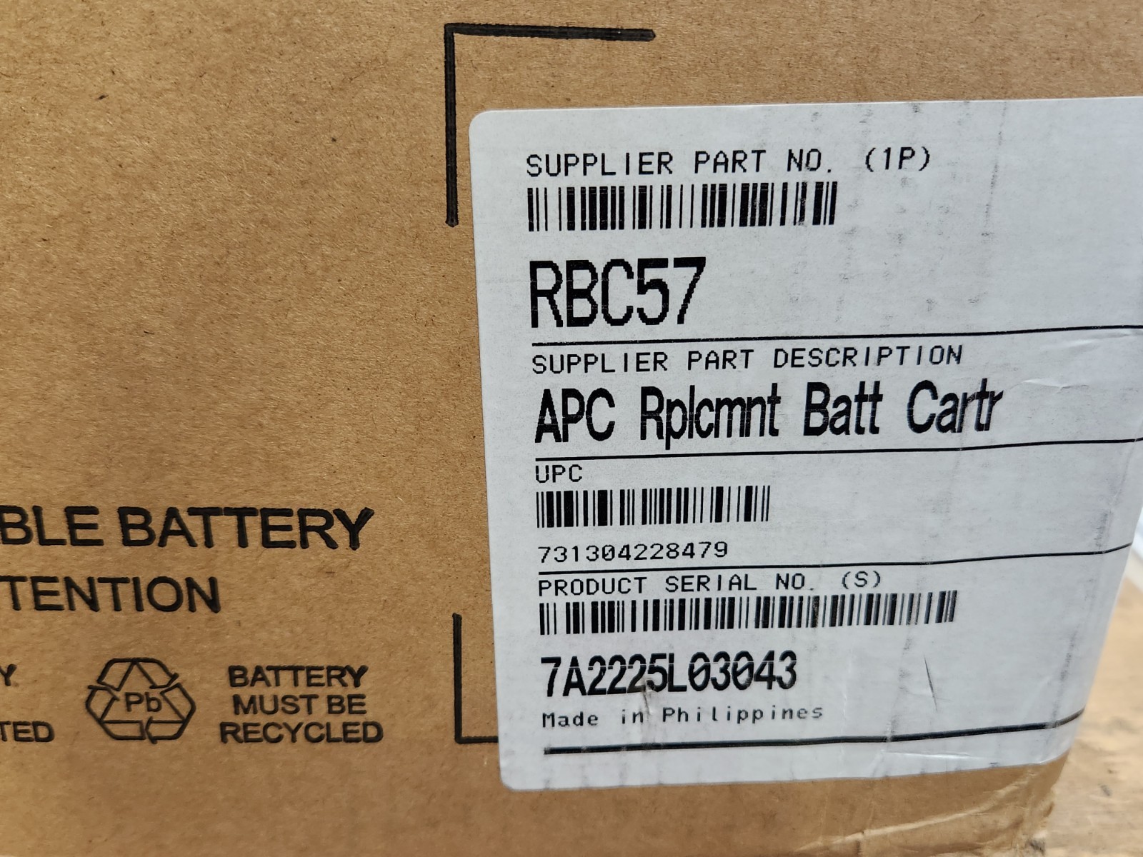APC RBC57 Compatible Replacement Battery
