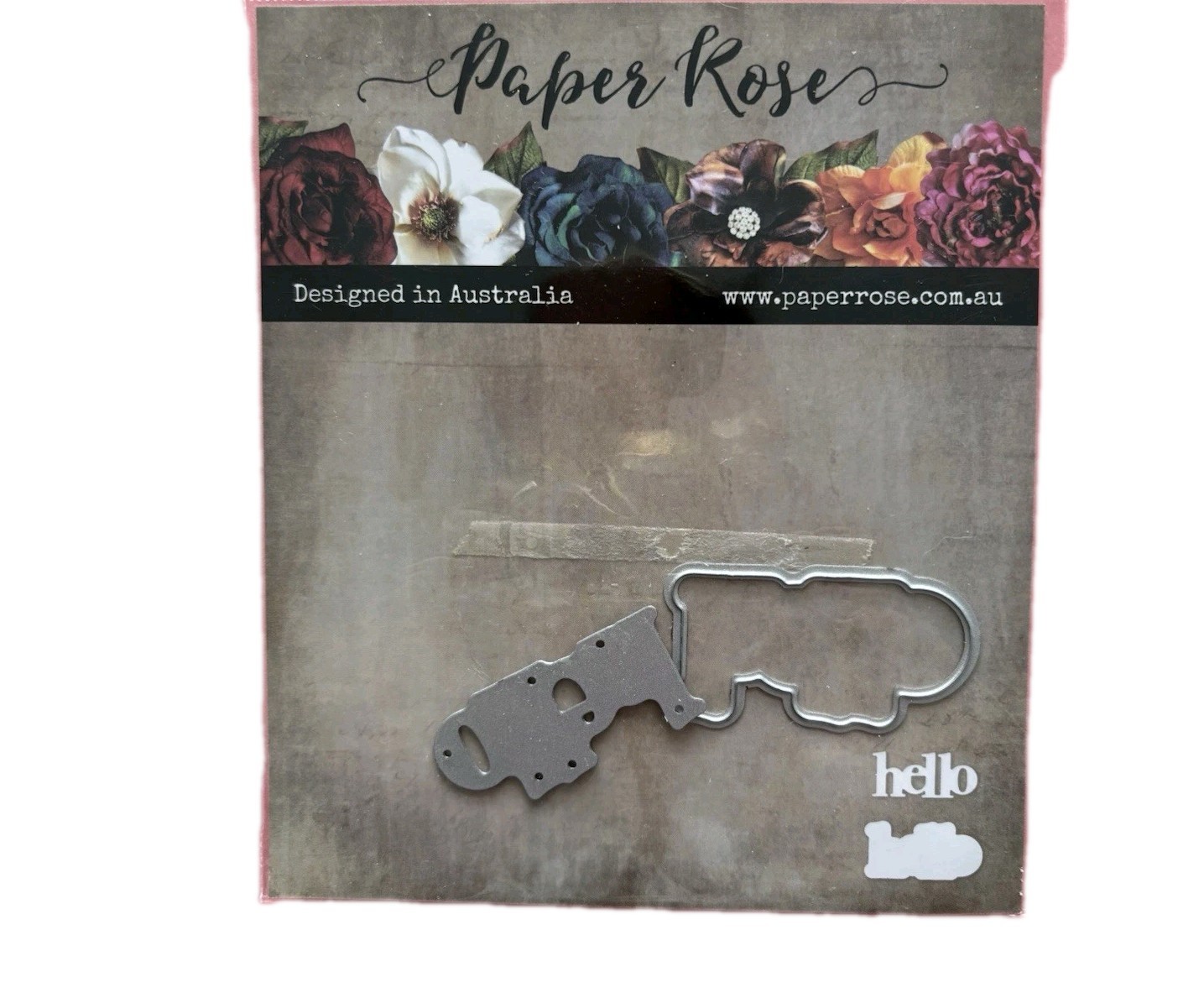 Paper Rose HELLO chunky Layered Metal Dies- Pre-owned