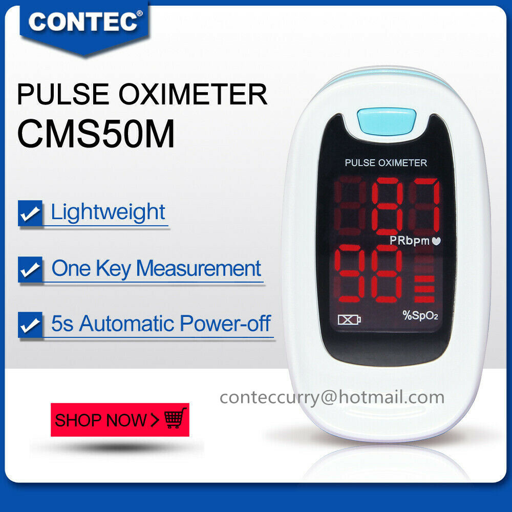 USA Finger Pulse Oximeter Blood Oxygen Sensor O2 SpO2 Monitor Heart Rate,LED,CE