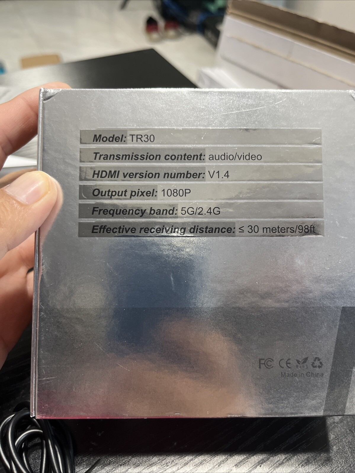 TR30 Wireless HD Transmitter & Receiver Kit New Open Box