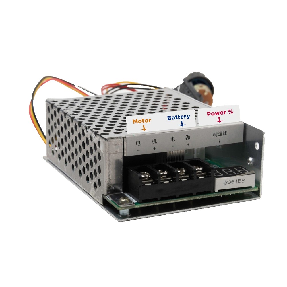 40A PWM Speed Controller DC Motor Digital Display Adjustable Drive Module Input