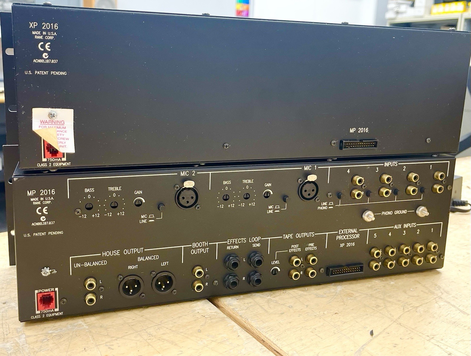 Rane MP2016 Bozak Style mixer + XP2016 processor + Power Adapters & Link Cable