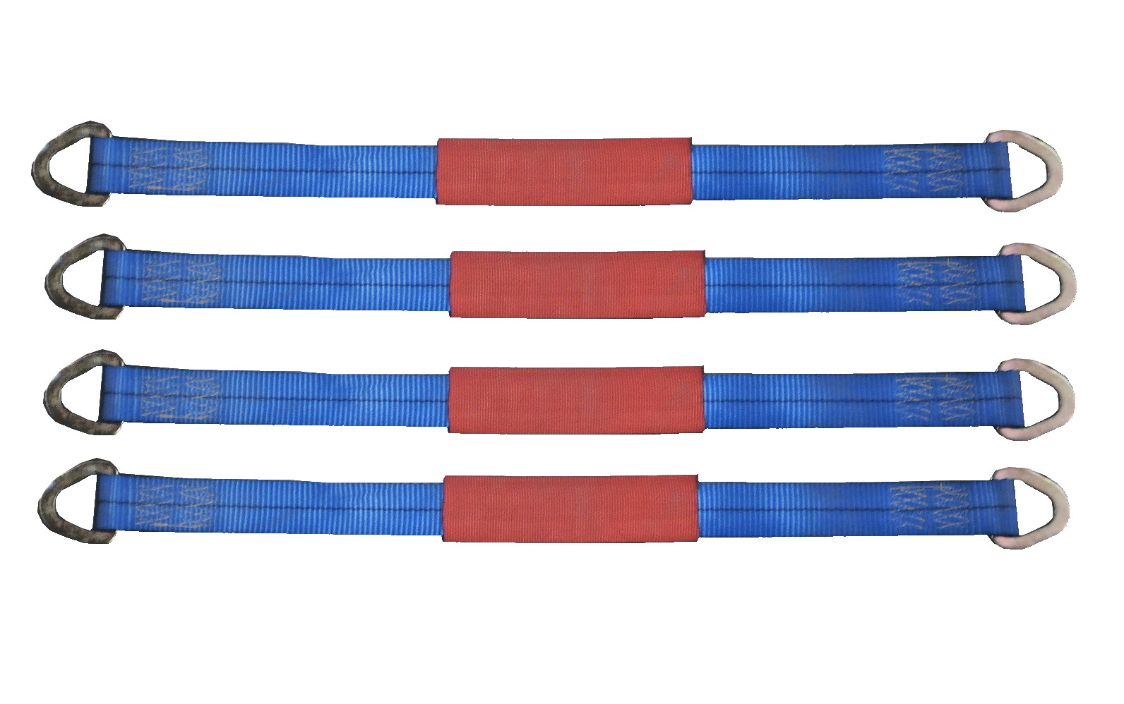 Set of 4 Car Tie Down Axle Straps Trailer Truck RV Axel 10,000# Flatbed Auto